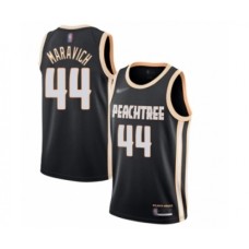 Men's Atlanta Hawks #44 Pete Maravich Swingman Black Basketball Stitched Jersey - 2019 20 City Edition