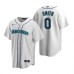 Men's Nike Seattle Mariners #0 Mallex Smith White Home Stitched Baseball Jersey