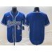 Men's Los Angeles Dodgers Blue Blank Cool Base Stitched Baseball Jerseys