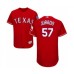 Men's Texas Rangers #57 Ariel Jurado Red Alternate Flex Base Authentic Collection Baseball Player Stitched Jersey