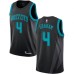 Men's Nike Jordan Charlotte Hornets #4 Devonte Graham Swingman Black NBA Jersey - 2018 19 City Edition