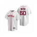 Men's Boston Red Sox #50 Mookie Betts Nike White Replica Alternate Stitched Jersey