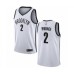 Men's Brooklyn Nets #2 Taurean Prince Authentic White Basketball Jersey - Association Edition