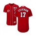 Men's Washington Nationals #17 Andrew Stevenson Red Alternate Flex Base Authentic Collection Baseball Jersey