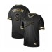 Men's Oakland Athletics #8 Robbie Grossman Authentic Black Gold Fashion Baseball Stitched Jersey