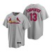 Men's Nike St. Louis Cardinals #13 Matt Carpenter Gray Road Stitched Baseball Jersey