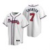 Men's Nike Atlanta Braves #7 Dansby Swanson White Home Stitched Baseball Jersey