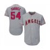 Men's Los Angeles Angels of Anaheim #54 Jose Suarez Grey Road Flex Base Authentic Collection Baseball Player Stitched Jersey