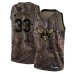 Men's Nike Charlotte Hornets #33 Alonzo Mourning Camo NBA Swingman Realtree Collection Jersey