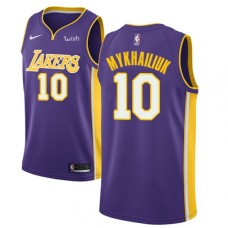 Men's Nike Los Angeles Lakers #10 Sviatoslav Mykhailiuk Swingman Purple NBA Jersey - Statement Edition