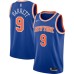 Men's New York Knicks #9 RJ Barrett Nike Blue 2020-21 Swingman Stitched Jersey