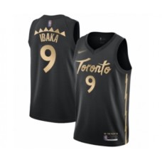 Men's Toronto Raptors #9 Serge Ibaka Swingman Black Basketball Stitched Jersey - 2019 20 City Edition