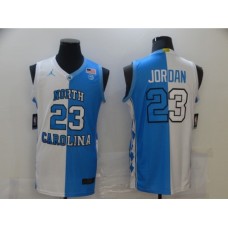 Men's Chicago Bulls #23 Michael Jordan Blue-White Swingman Basketball Stitched Jersey