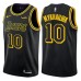 Men's Nike Los Angeles Lakers #10 Sviatoslav Mykhailiuk Swingman Black City Edition NBA Jersey