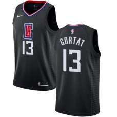 Men's Nike Los Angeles Clippers #13 Marcin Gortat Swingman Black NBA Jersey Statement Edition