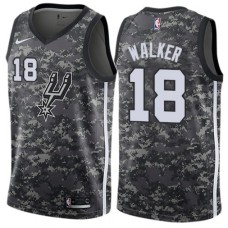 Men's Nike San Antonio Spurs #18 Lonnie Walker Swingman Camo NBA Jersey - City Edition