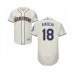 Men's Seattle Mariners #18 Yusei Kikuchi Cream Alternate Flex Base Authentic Collection Baseball Jersey