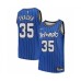 Men's Orlando Magic #35 Melvin Frazier Authentic Blue Hardwood Classics Basketball Stitched Jersey