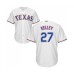 Men's Texas Rangers #27 Shawn Kelley Replica White Home Cool Base Baseball Jersey