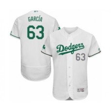 Men's Los Angeles Dodgers #63 Yimi Garcia White Celtic Flexbase Authentic Collection Baseball Player Stitched Jersey