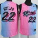 Men's Miami Heat #22 Jimmy Butler Pink-Blue Swingman Basketball Stitched Jersey