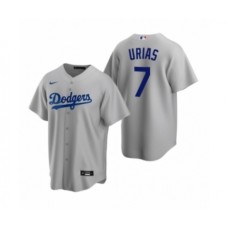 Men's Los Angeles Dodgers #7 Julio Urias Nike Gray Replica Alternate Stitched Jersey