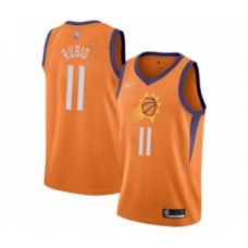 Men's Phoenix Suns #11 Ricky Rubio Authentic Orange Finished Basketball Stitched Jersey - Statement Edition