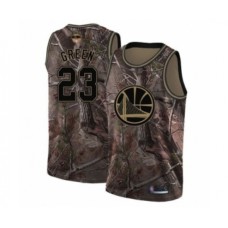 Men's Golden State Warriors #23 Draymond Green Swingman Camo Realtree Collection Basketball 2019 Basketball Finals Bound Jersey