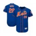 Men's New York Mets #28 J.D. Davis Royal Blue Alternate Flex Base Authentic Collection Baseball Player Stitched Jersey