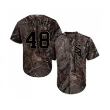 Men's Chicago White Sox #48 Alex Colome Authentic Camo Realtree Collection Flex Base Baseball Jersey