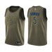 Men's Indiana Pacers #5 Edmond Sumner Swingman Green Salute to Service Basketball Stitched Jersey