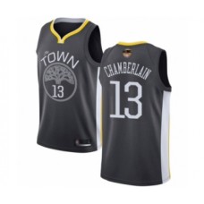 Men's Golden State Warriors #13 Wilt Chamberlain Swingman Black 2019 Basketball Finals Bound Basketball Jersey - Statement Edition