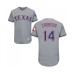 Men's Texas Rangers #14 Asdrubal Cabrera Grey Road Flex Base Authentic Collection Baseball Jersey