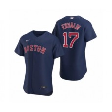 Men's Boston Red Sox #17 Nathan Eovaldi Nike Navy Authentic 2020 Alternate Stitched Jersey