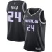 Men's Sacramento Kings #24 Buddy Hield Jordan Brand Black 2020-21 Swingman Stitched Jersey