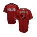 Men's Arizona Diamondbacks #5 Eduardo Escobar Replica Red Brick Alternate Cool Base Baseball Jersey