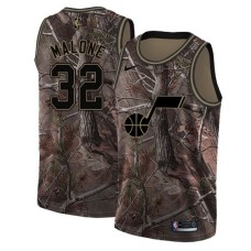 Men's Nike Utah Jazz #32 Karl Malone Swingman Camo Realtree Collection NBA Jersey