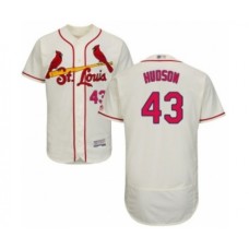 Men's St. Louis Cardinals #43 Dakota Hudson Cream Alternate Flex Base Authentic Collection Baseball Player Stitched Jersey