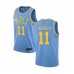 Men's Los Angeles Lakers #11 Avery Bradley Authentic Blue Hardwood Classics Basketball Jersey