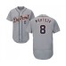 Men's Detroit Tigers #8 Mikie Mahtook Grey Road Flex Base Authentic Collection Baseball Jersey