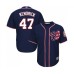 Men's Washington Nationals #47 Howie Kendrick Replica Navy Blue Alternate 2 Cool Base Baseball Jersey