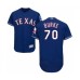 Men's Texas Rangers #70 Brock Burke Royal Blue Alternate Flex Base Authentic Collection Baseball Player Stitched Jersey