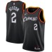 Men's Cleveland Cavaliers #2 Collin Sexton Nike Black 2020-21 Swingman Player Stitched Jersey