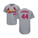 Men's St. Louis Cardinals #44 Junior Fernandez Grey Road Flex Base Authentic Collection Baseball Player Stitched Jersey