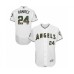 Men's Los Angeles Angels of Anaheim #24 Noe Ramirez Authentic White 2016 Memorial Day Fashion Flex Base Baseball Player Stitched Jersey