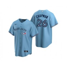 Men's Toronto Blue Jays #26 Matt Chapman Light Blue Cool Base Stitched Jersey