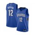 Men's Orlando Magic #12 Dwight Howard Swingman Blue Finished Basketball Stitched Jersey - Statement Edition