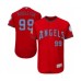 Men's Los Angeles Angels of Anaheim #99 Keynan Middleton Authentic Red 2016 Father's Day Fashion Flex Base Baseball Player Stitched Jersey