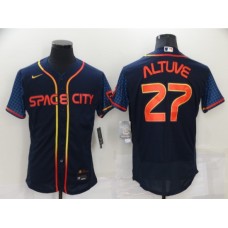 Men's Houston Astros #27 Jose Altuve Nike Navy 2022 City Connect Player Stitched Jersey