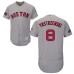 Men's Majestic Boston Red Sox #8 Carl Yastrzemski Grey Road Flex Base Authentic Collection 2018 World Series Champions MLB Jersey